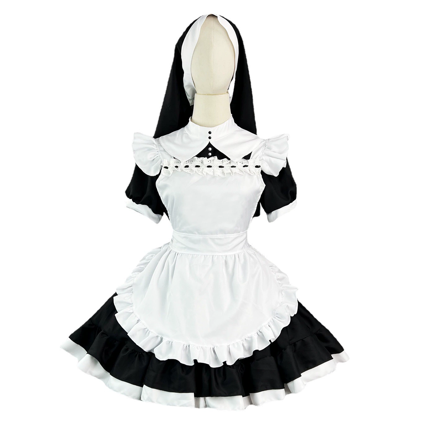 Оригинально инновационный кросс-бордер Halloween монахиня сервис Lolita двухмерная горничная платье мундир милый девочка