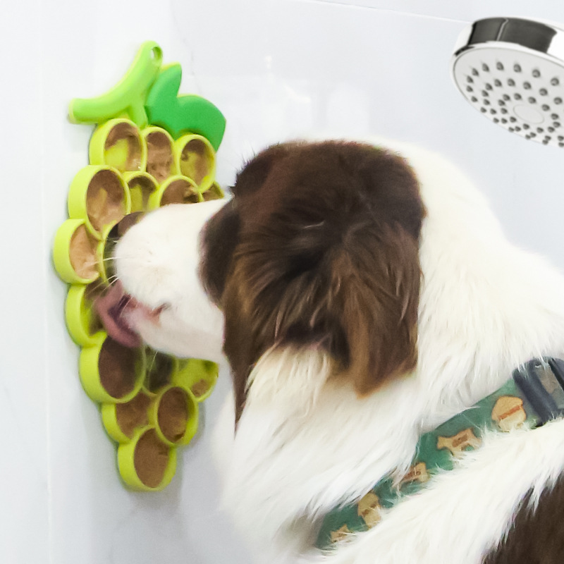 Hupu ペットシリコーンなめるマットウェットフード栄養クリーム遅い食事プレースマット犬と猫教育楽しいなめるマット|undefined