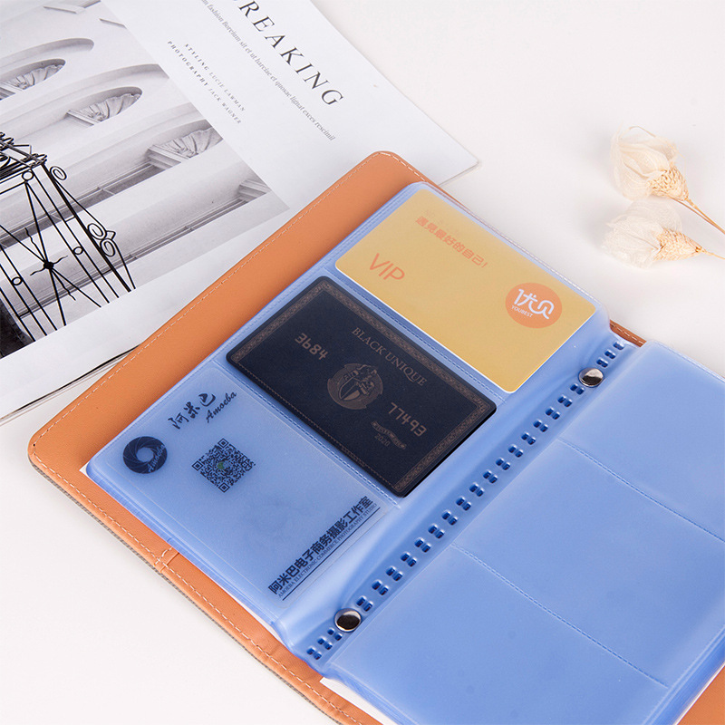 模造ベルトバックル名刺帳ビジネス大容量名刺収納帳卸売りカスタム名刺収納クリップ名刺本