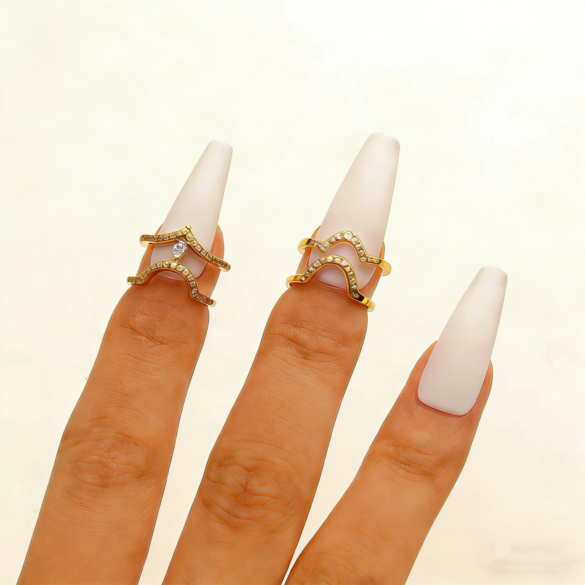 59 nail rings 2 pieces