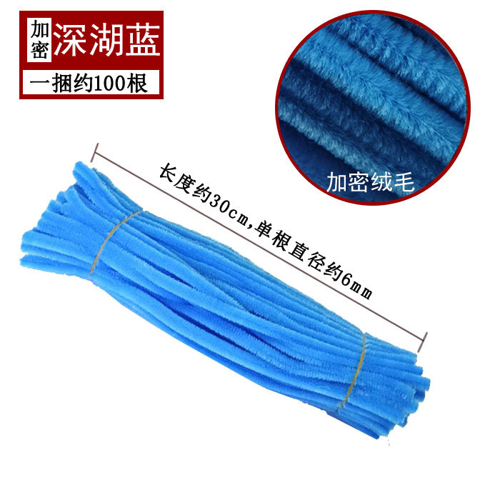 Varillas de felpa encriptadas de 42 colores, tiras para raíces de cabello, materiales populares para ramos hechos a mano, fabricante de varillas de felpa.