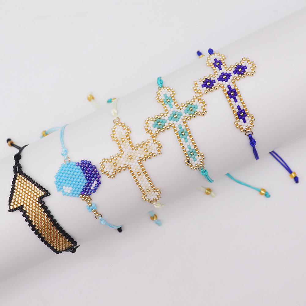 Fashion Geometric Glass Beaded Womenu0027S Bracelets