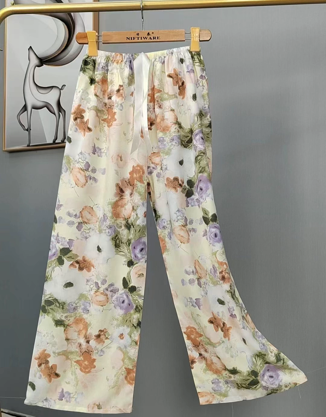 Summer trousers, thin pijama for leisure, Chinese style