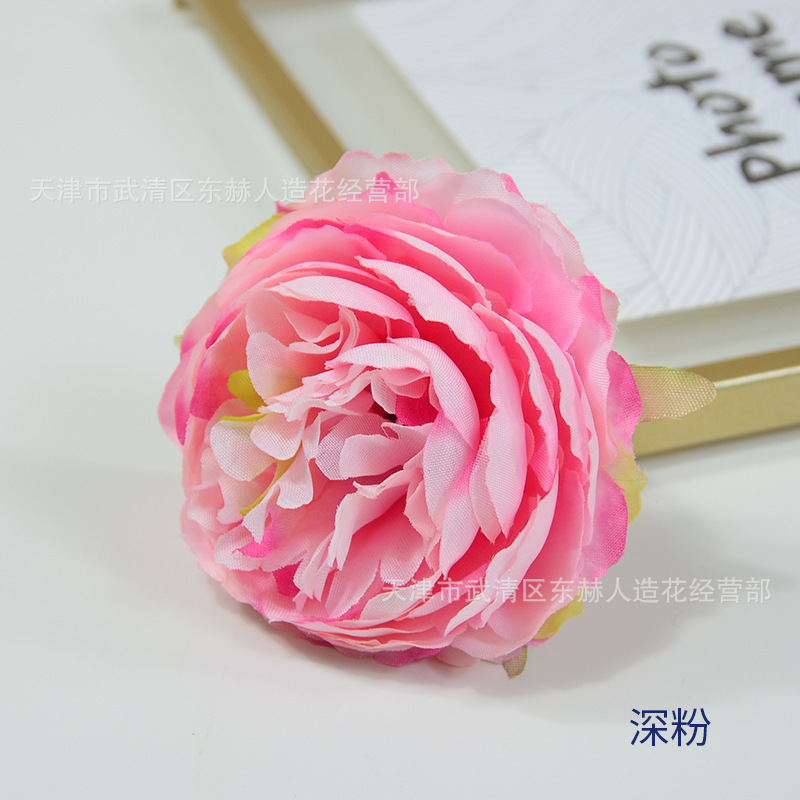 ヨーロッパ式のシミュレーション洋牡丹の花の頭の結婚祝いの花の壁の路は生け花のシミュレーションの植物の家の装飾を導いて花を配合します。|undefined