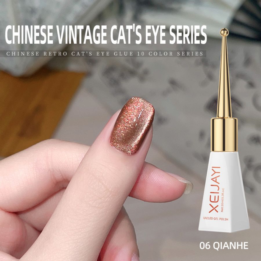 Flash chino retro ojo de gato esmalte de uñas pegamento nuevo otoño no gris ojo de gato pegamento para salón de uñas