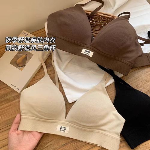 Innerwear for women, French triangle cups, creates a smaller bust, non-empty cup, sexy, no underwire bra, thin