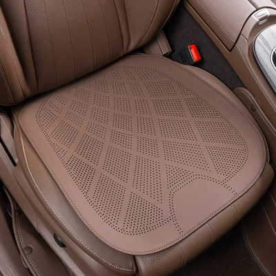 universal nappa leather ventilated and breathable Four Seasons Pad - ultra-thin-and-breathablefront-row-single-piece-chestnut-brown-clean-labelno-logo