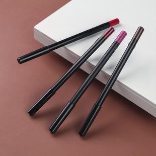12-Color Lip Liner Can Be Used as Eyeliner, Multi-Purpose Lead-Free Makeup Pen with Box, Export Small Batch Matte Finish