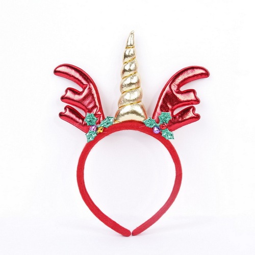 New Christmas Headband for Adults and Children, Festive Party Decorative Accessory, Christmas Deer Antler Bell Hair Accessory