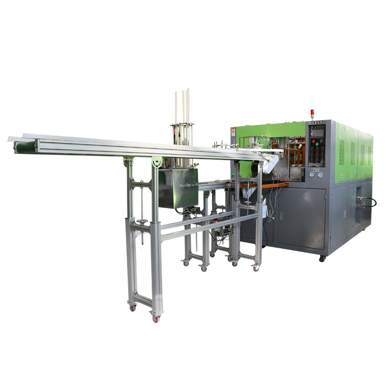 Semiautomático uno hacia fuera dos botellas de PET botella de plástico transparente botella de boca ancha botella semiautomática máquina de soplado botella que hace la máquina