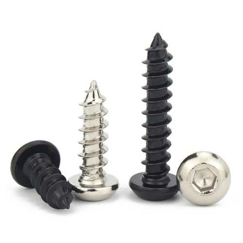 M3M4M5M6 round head hexagonal self-tapping screw PCA black Yuan cup pan head hexagonal self-tapping screw