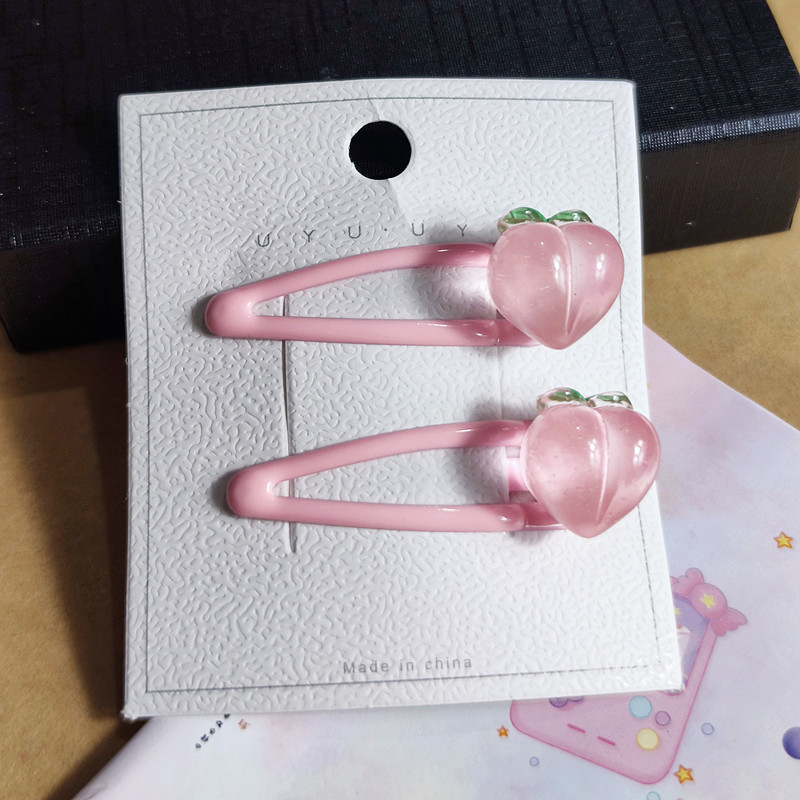 Pink Peach Hairpin