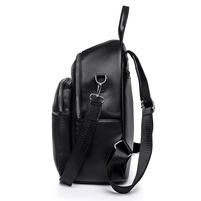 Bolsos mujer 2023 nueva mochila casual de cuero suave para mujer moda versátil multifunción de doble uso mochila de viaje marea