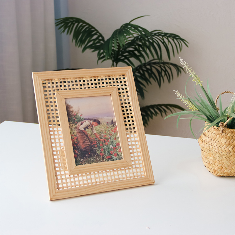Nordic Pine Handmade Bamboo Picture Frame Rectangular Picture Frame Household Products Wall Hanging Bedside Table Photo Frame in stock Nordic Pine Handmade Bamboo Picture Frame Rectangular Picture Frame Household Products Wall Hanging Bedside Table Photo Frame in stock
