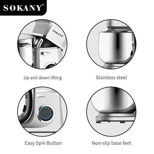 Cross-border foreign trade SOKANY269 dough kneading machine household 11L chef machine fully automatic egg beater Stand Mixer