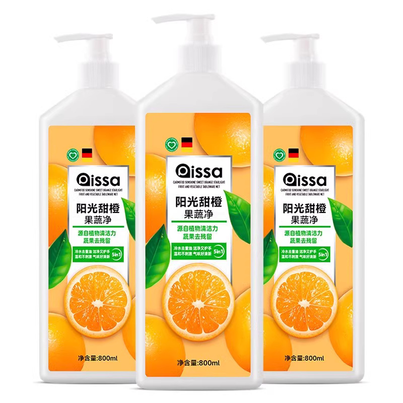 Dishwashing Liquid for Heavy Grease Removal, No Residue, Food-Grade Household Fruit and Vegetable Cleaner, Family-Sized Dishwashing Liquid, Dropshipping Available