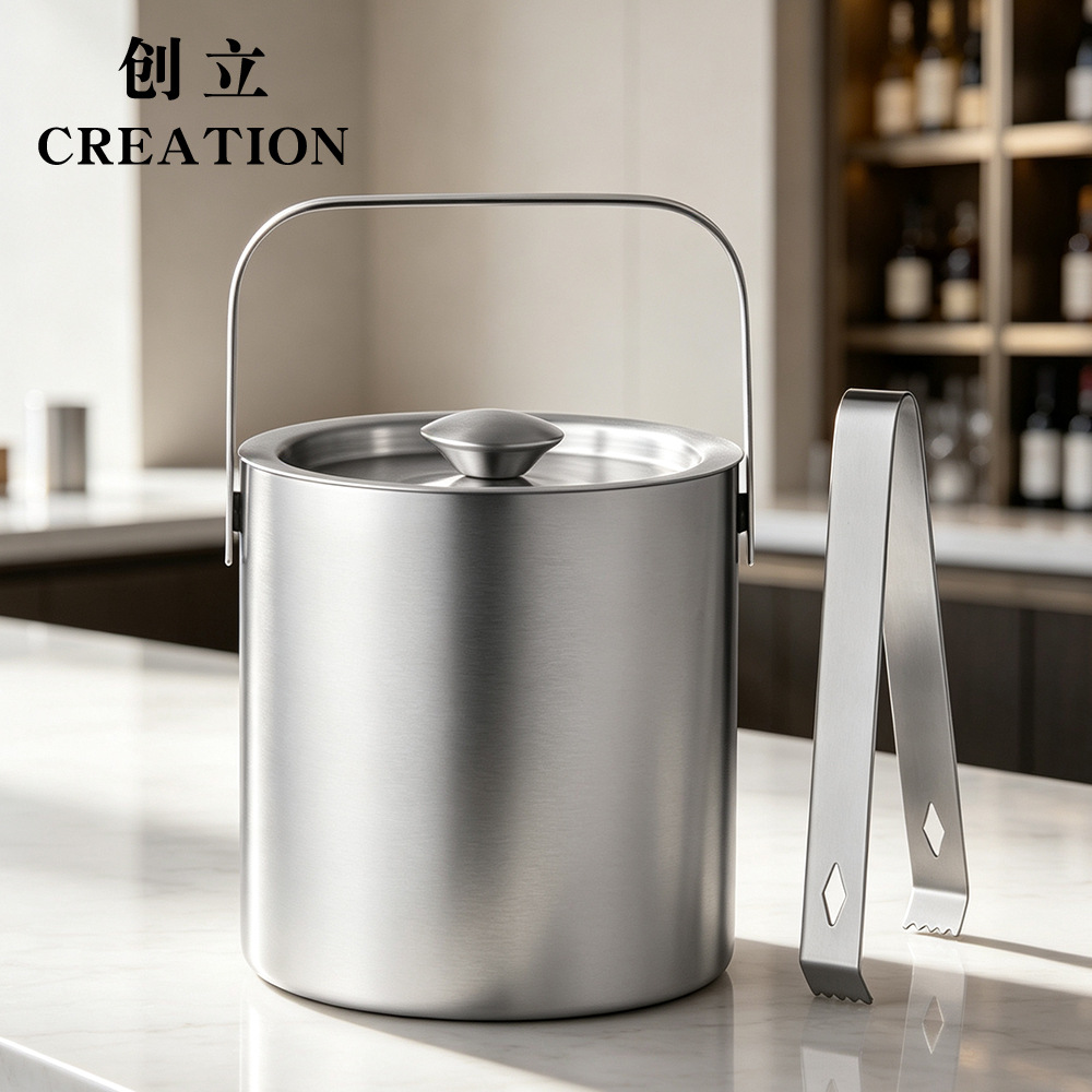 Double-layer ice bucket stainless steel