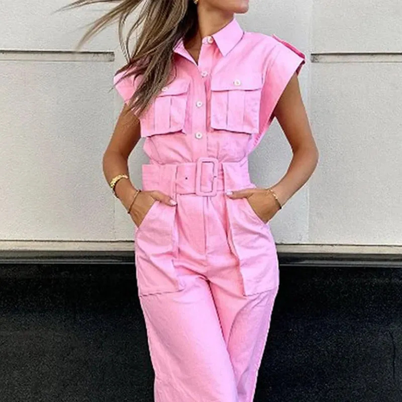 Model Wearing Jumpsuit