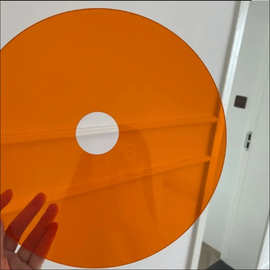 加工小红书同款圆片彩色半透明亚克力板有机玻璃DIY斯卡夫提特台