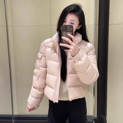 毒家现货正确版本高品质M家新款女士短款立领羽绒服外套时尚百搭