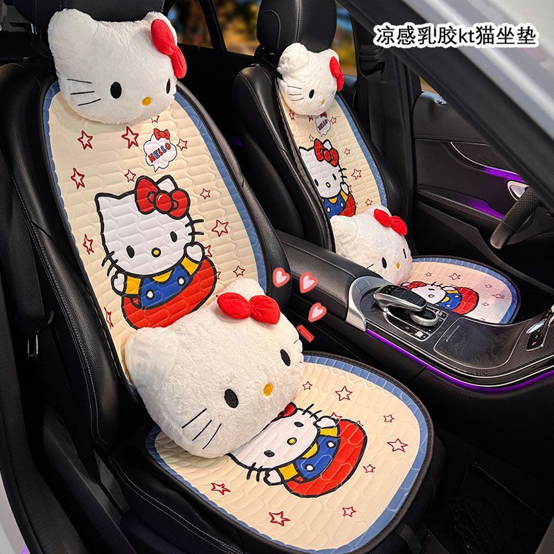 Internet celebrity goddess car seat cushion, universal for all seasons, half-cover seat cover for women, car seat cover for small cars and SUVs