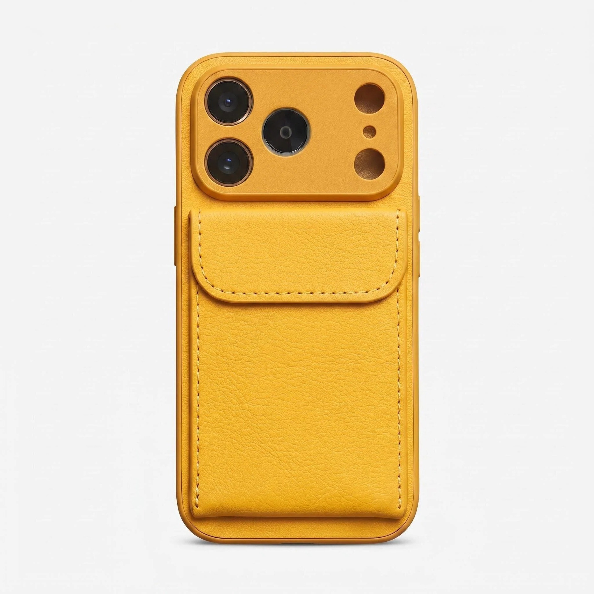 Funda de Cuero con Tarjetero para iPhone 16 y 17 Pro Max con Soporte Magnético, A Prueba de Golpes y Anticaída