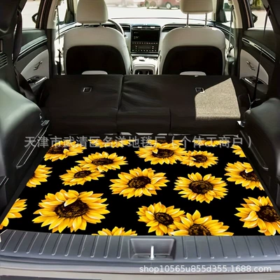 Avtomobil döşəmə paspasları: Trunk Mat, Stain-Resistant and Wear-Resistant - 0226detm-car-12-75100cm-crystal-velvet-dot-plastic-bottom