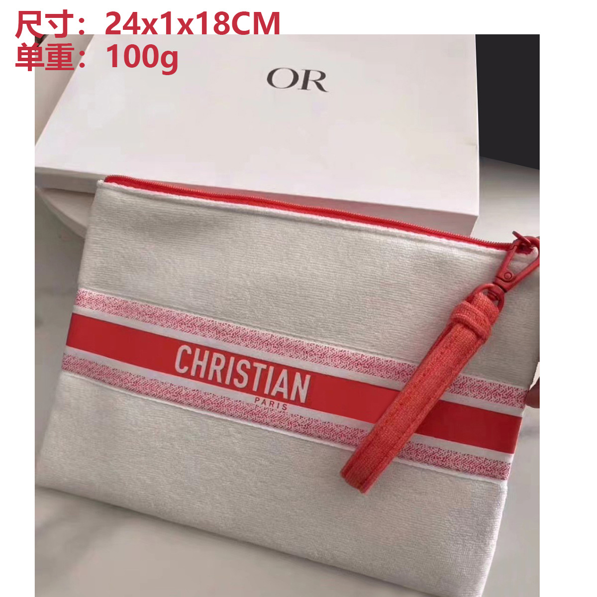 新しい化粧品バッグ、国内向けピンクのスペースコットン、超柔らかさ、ポータブル、高級ハンドバッグ、化粧品収納バッグ