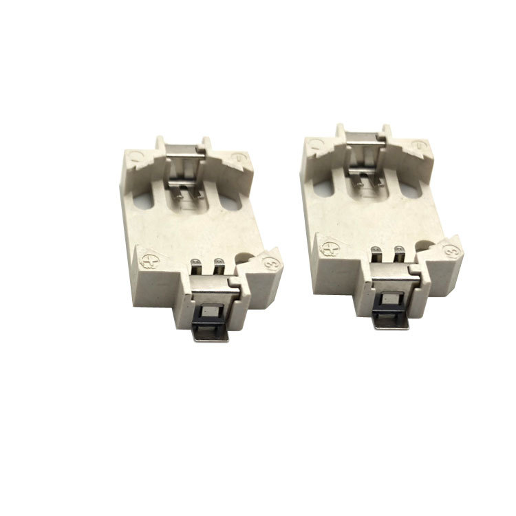 2032电池座 CR2032电池座 卧式贴片SMT纽扣耐高温3V纽扣电池盒