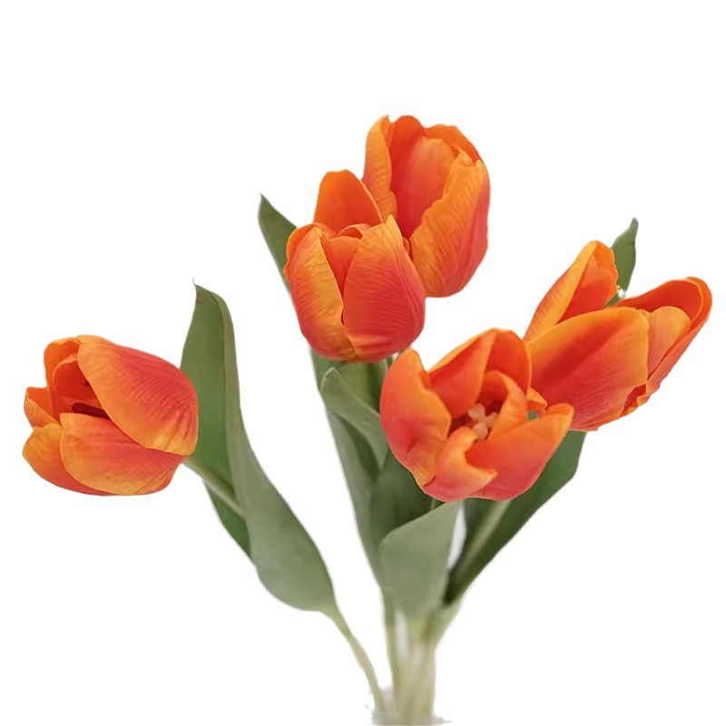 Ins ramos de simulación coreana, sensación hidratante, tulipanes, decoración del hogar, accesorios de fotografía de flores, alojamiento familiar, decoración de alta gama