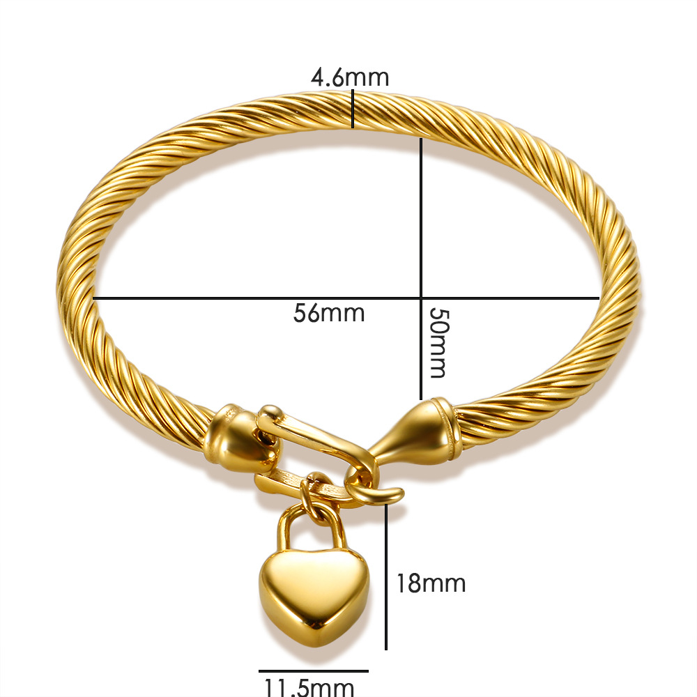 14g Weight Titanium Steel Pendant Material Marine Style Starfish Heart Shape Shell Titanium Steel Bangle In Bulk