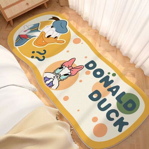 Bedroom carpet cartoon-shaped bed edge rug cute bed front rug living room home use blanket long tail bed carpet