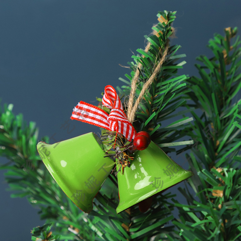 クリスマスツリーペンダント金属ラッパ鈴創意クリスマス鈴ペンダント休日家庭装飾鈴部品|undefined