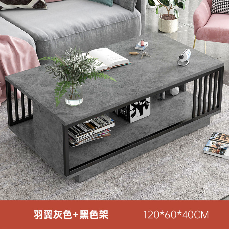 Mesa de centro, sala de estar, hogar, sofá simple moderno, mesa lateral, casa de alquiler de apartamento pequeño, mesa de lujo ligera, mesa de té con balcón simple