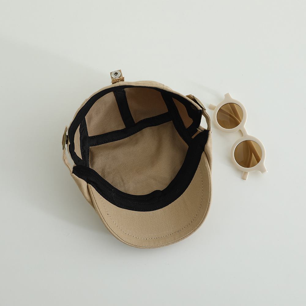 Sombreros de gafas para niños sombreros de protección solar primavera y verano boina de niños delgada gorra de chicas de moda coreana