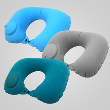 便携旅行枕护颈枕头u型枕按压充气枕头户外午休露营u形枕飞机枕