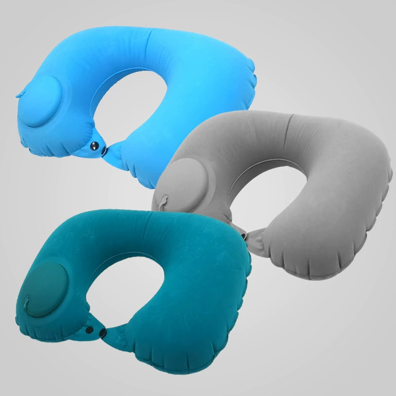 Портативная подушка для путешествий, подушка для шеи, U-образная подушка, надувная подушка под давлением, U-образная подушка для отдыха на природе и кемпинга, подушка для самолета.