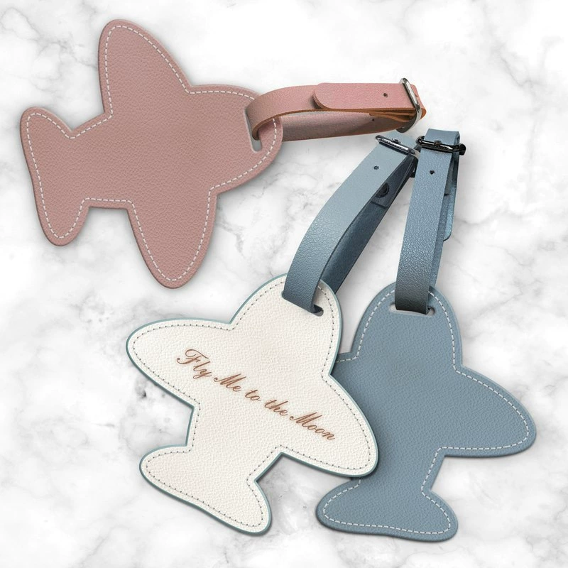 Простая новая багажная бирка в форме самолета с защитой от потери багажной бирки вывеска из искусственной кожи посадочный талон для печати логотипа