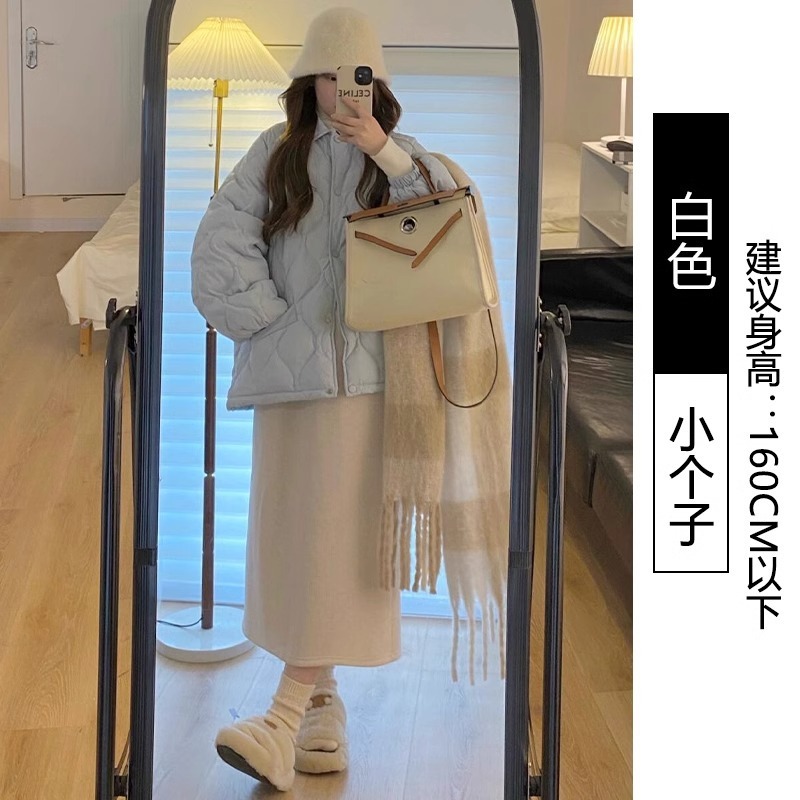 黑色半身裙女春秋2025新款高腰显瘦垂感a字中长款后开叉包臀长裙|undefined