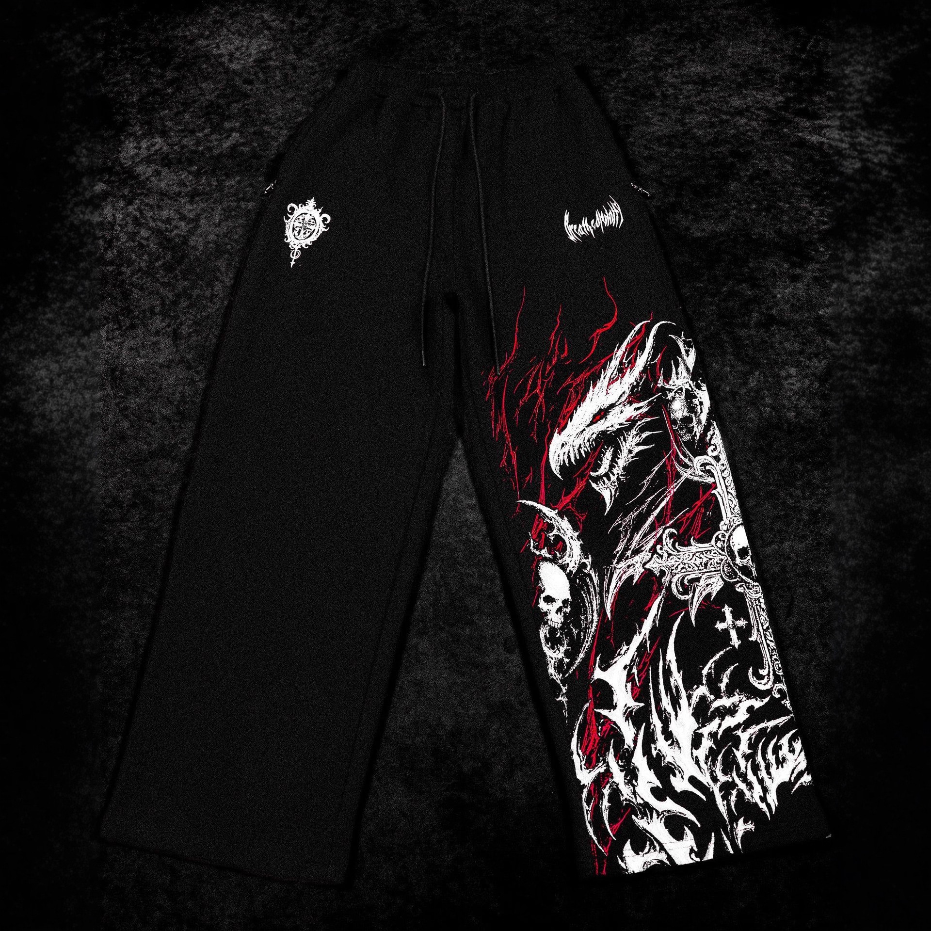 Breathedivinity American-style Trendy Men's Sports Pants, Jogging, Fitness, Printed Casual Straight-leg Trousers 008_viptrois.com