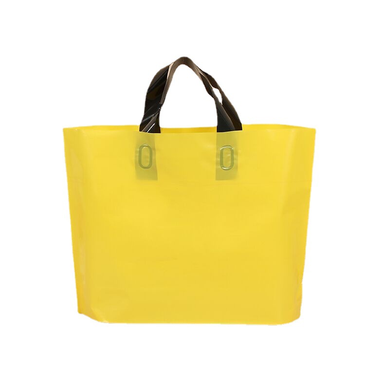 Bolsas de regalo de plástico prefabricadas con impresión de logotipo, bolsas de mano para ropa, bolsas de mano, bolsas de embalaje para compras, venta al por mayor, engrosadas. image 7