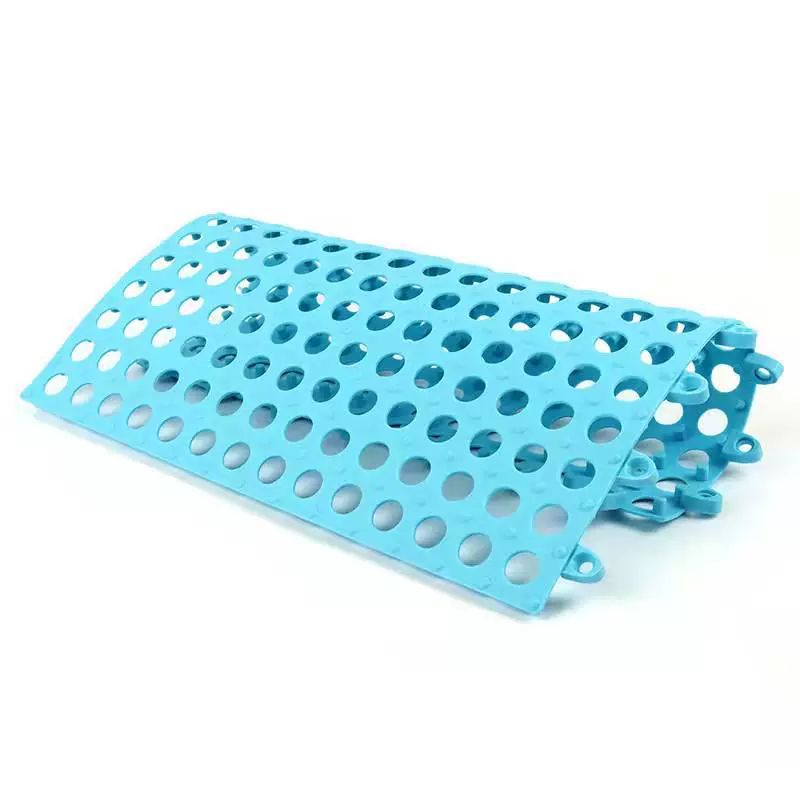Anti-Slip Bathroom Floor Panel, TPE 30×30 cm, Hollow Drainage Shower Mat Tile