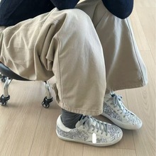 真皮复古德训鞋女2026新款韩版做旧小脏鞋内增高休闲运动平底板鞋