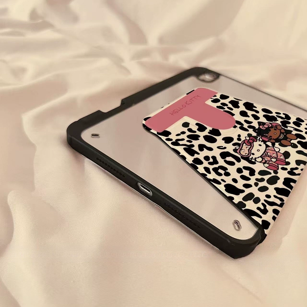 Чехол для планшета Hello Kitty, леопардовый принт, совместим с iPad 10/11 дюймов (Air7/Pro/Air4/10.2)