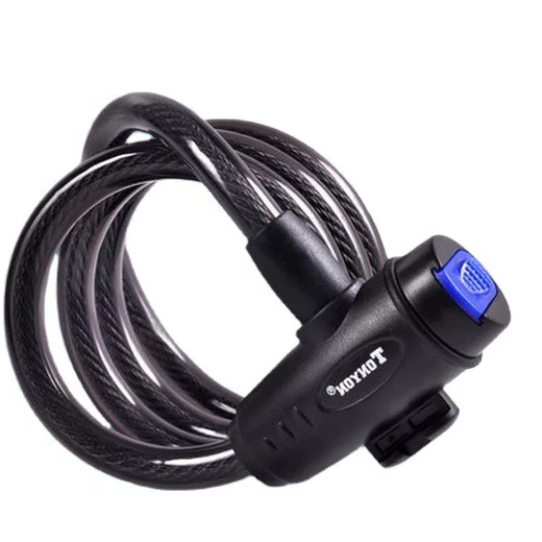 Universal TY588 bicicleta de bloqueo de la bicicleta de montaña de alambre de bloqueo de la bicicleta anillo de bloqueo anti-robo de bloqueo de color accesorios de equitación