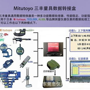Dial Indicator Micrometer Data ConverSion Box RF-2020S JapaneSe Mitutoyo Data Collector Data Converter
