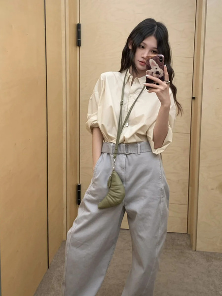 Spring cotton belt bag