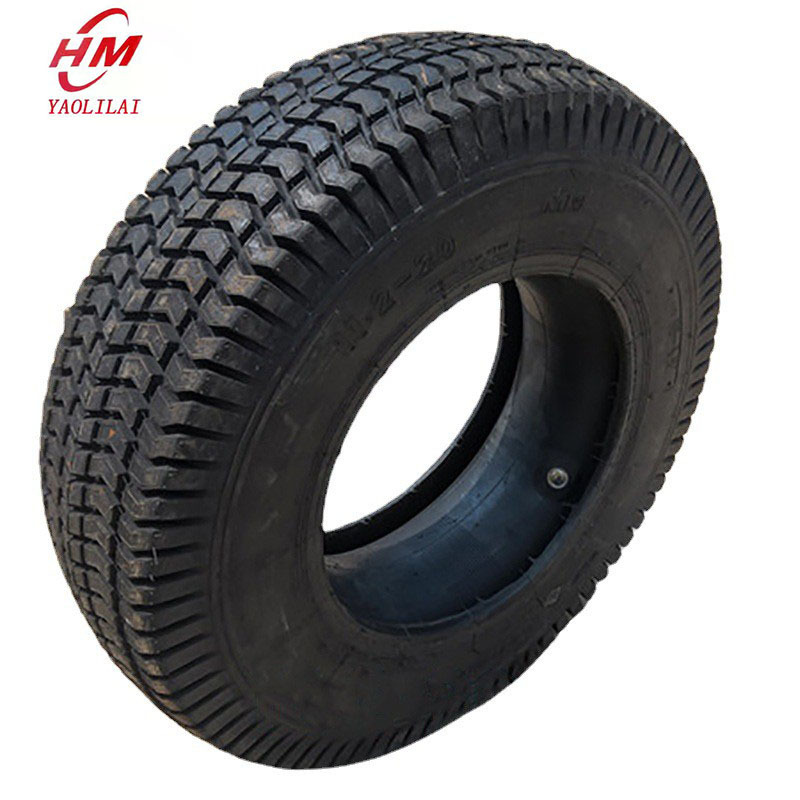 厂家批发甲字13-20草地轮胎(含内胎)可配钢圈拖拉机三包草坪轮胎