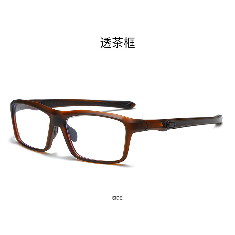 Marco de gafas deportivas colección TR90 anti-deslizante para hombres y mujeres, gafas de luz plana, gafas juveniles anti-luz azul