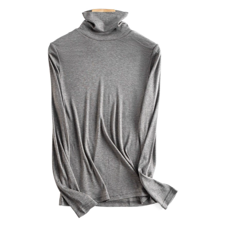 Шелковый тонкий базовый слой для осени и зимы, легкий, облегающий, теплый шелковый внутренний слой, элегантный трикотажный топ для женщин.